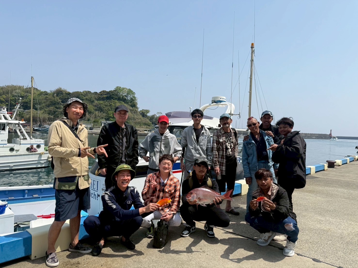スタッフ達との海釣り！