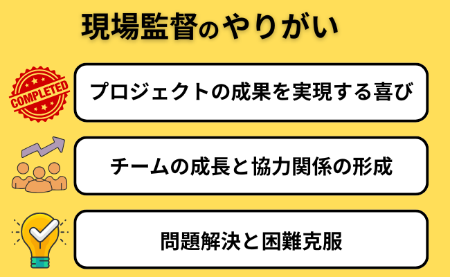 現場監督のやりがい