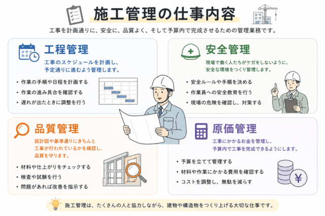 施工管理の仕事内容