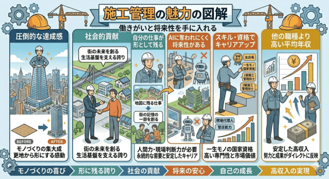 施工管理の魅力