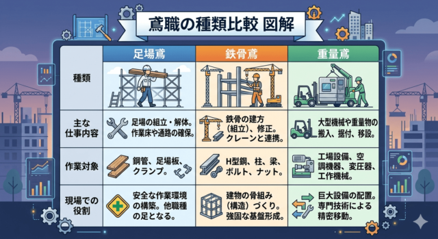 鳶職の種類