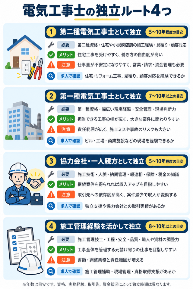 電気工事士独立ルート