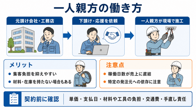 一人親方の働き方