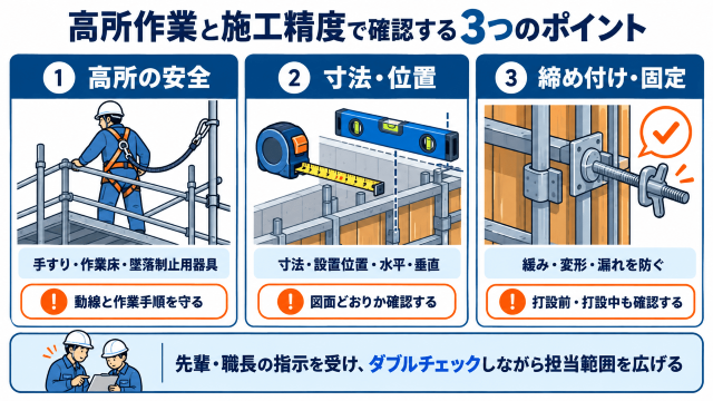高所作業と施工精度のポイント