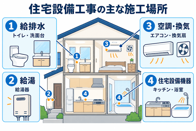 未経験者が知っておきたい住宅設備工事の仕事内容